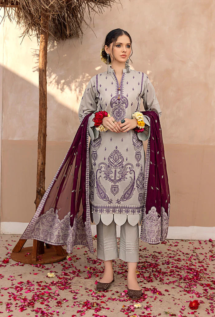 Laadli By Humdum Embroidered Lawn Unstitched 3 Piece Suit - 10 Laadli By Humdum Embroidered Lawn Unstitched 3 Piece Suit - 10