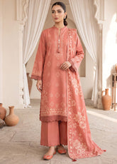 LSM Lakhany Printed Cashmi Vool 3 Piece Unstitched Suit LSM26CV D-LG-RL-0529-A