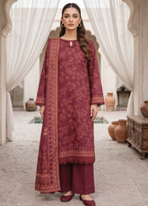 LSM Lakhany Printed Cashmi Vool 3 Piece Unstitched Suit LSM26CV D-LG-RL-0529-B