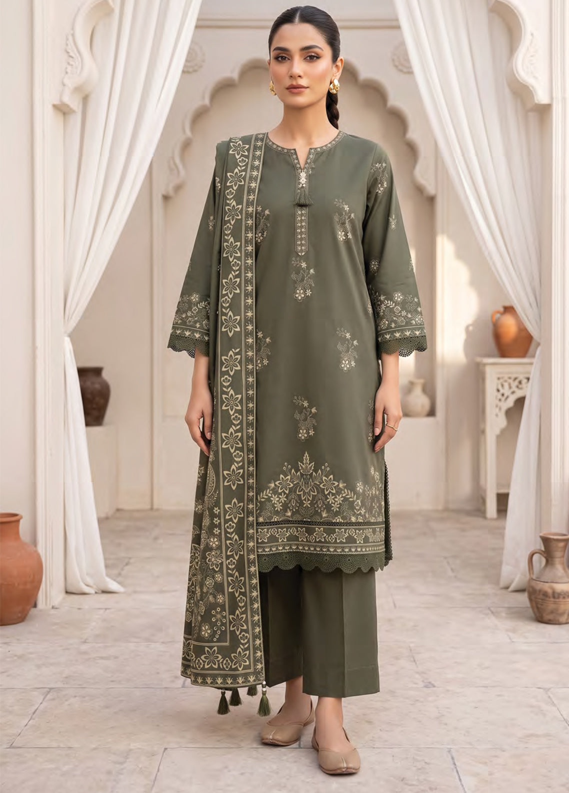 LSM Lakhany Printed Cashmi Vool 3 Piece Unstitched Suit LSM26CV D-LG-SG-0165-B LSM Lakhany Printed Cashmi Vool 3 Piece Unstitched Suit LSM26CV D-LG-SG-0165-B