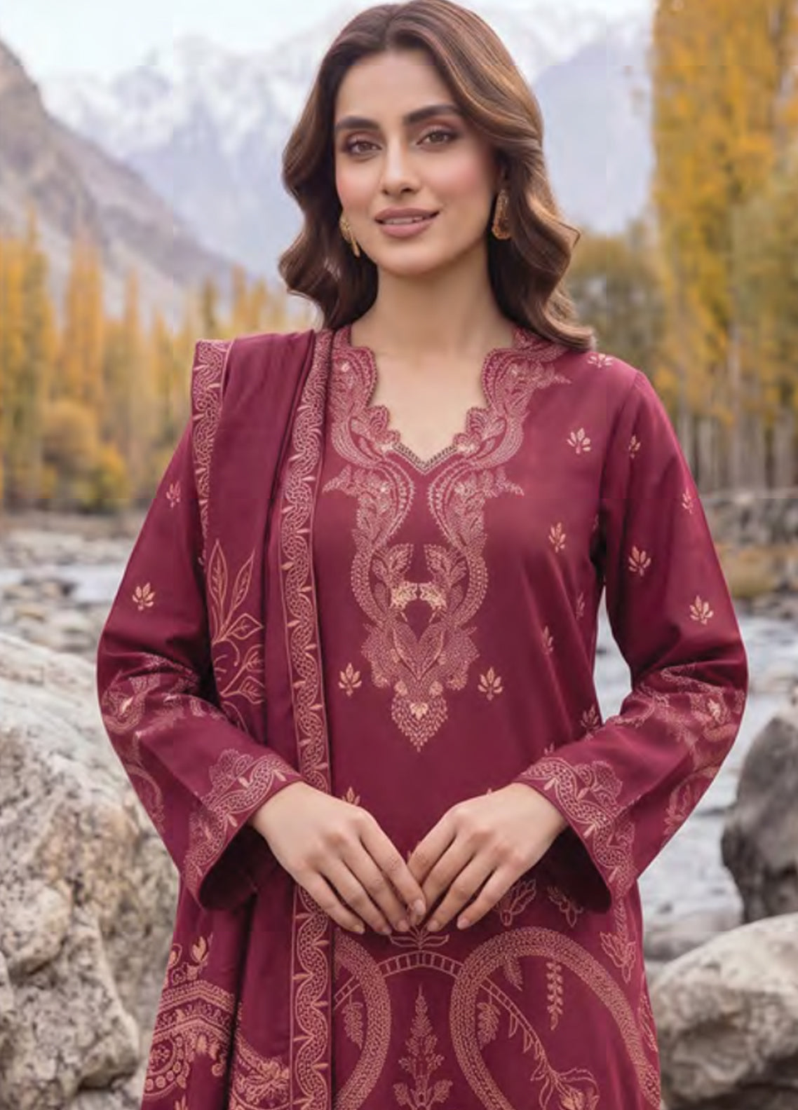 LSM Lakhany Printed Pashmina 3 Piece Unstitched Suit LSM26PPV1 D-LG-RK-0192-A LSM Lakhany Printed Pashmina 3 Piece Unstitched Suit LSM26PPV1 D-LG-RK-0192-A