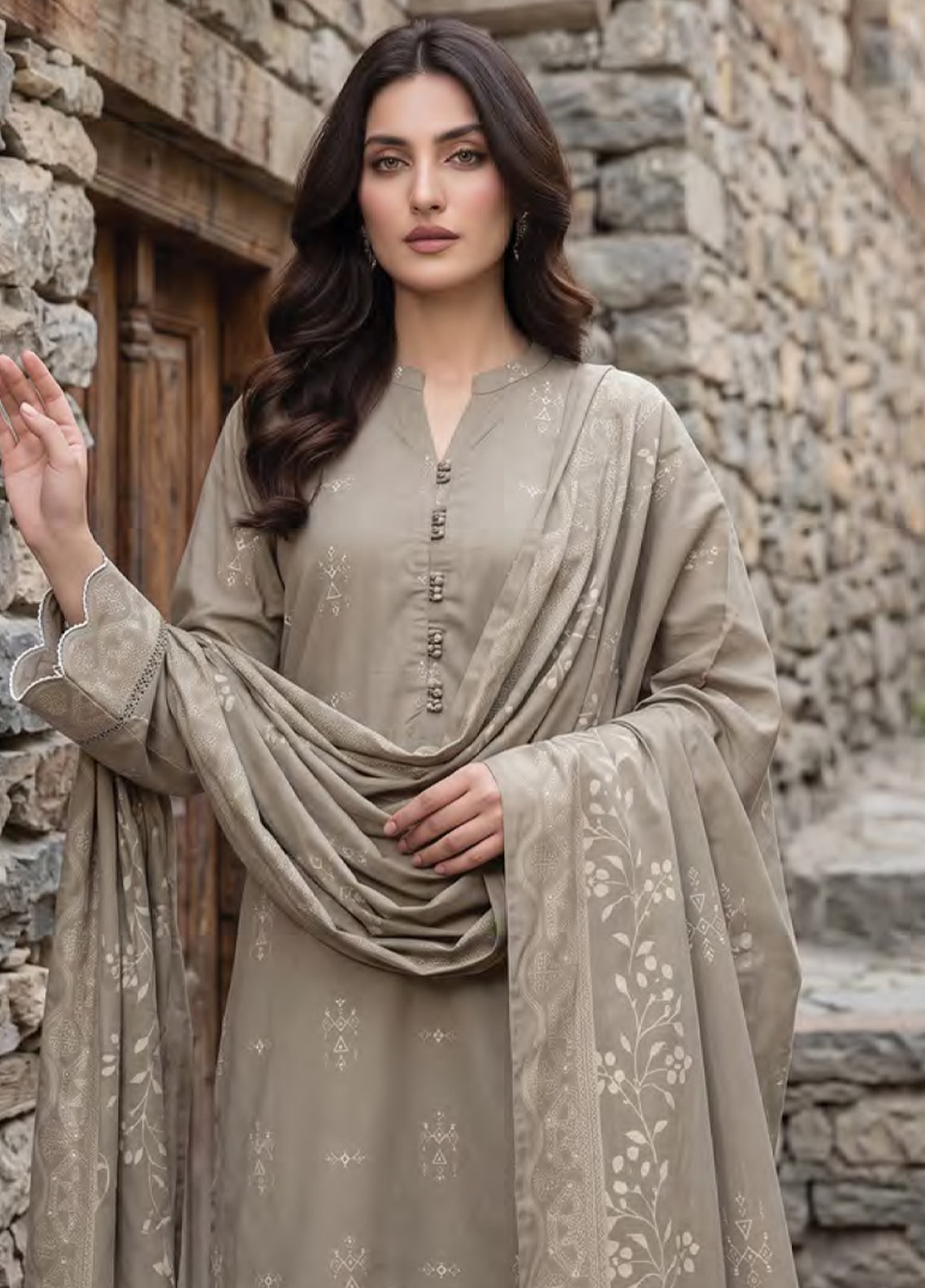 LSM Lakhany Printed Pashmina 3 Piece Unstitched Suit LSM26PPV2 D-LG-RK-196-A LSM Lakhany Printed Pashmina 3 Piece Unstitched Suit LSM26PPV2 D-LG-RK-196-A