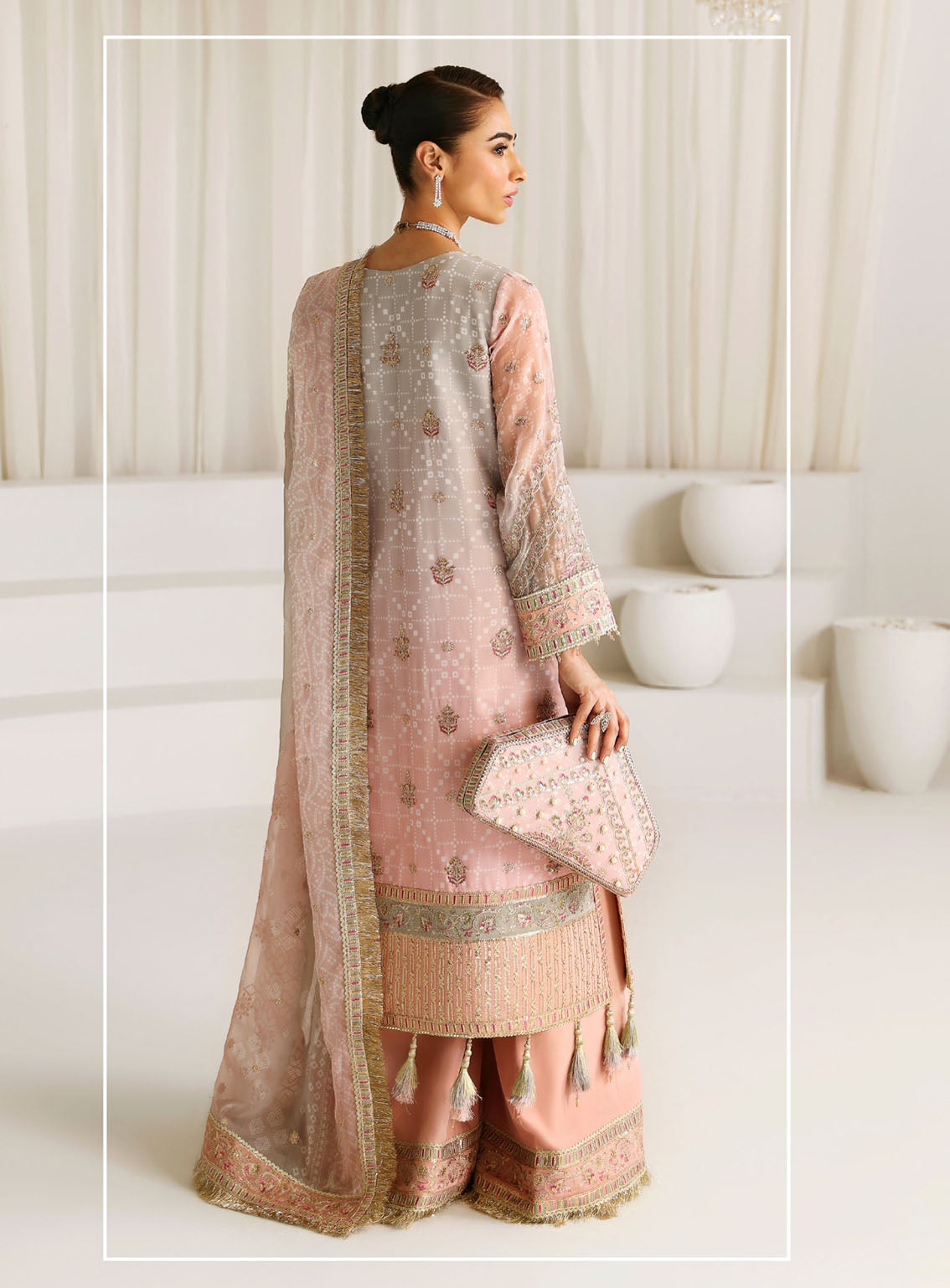 La Ruhe By Alizeh Embroidered Chiffon Suits Unstitched 3 Piece - ALZ24LR 2181 BREEZE La Ruhe By Alizeh Embroidered Chiffon Suits Unstitched 3 Piece - ALZ24LR 2181 BREEZE