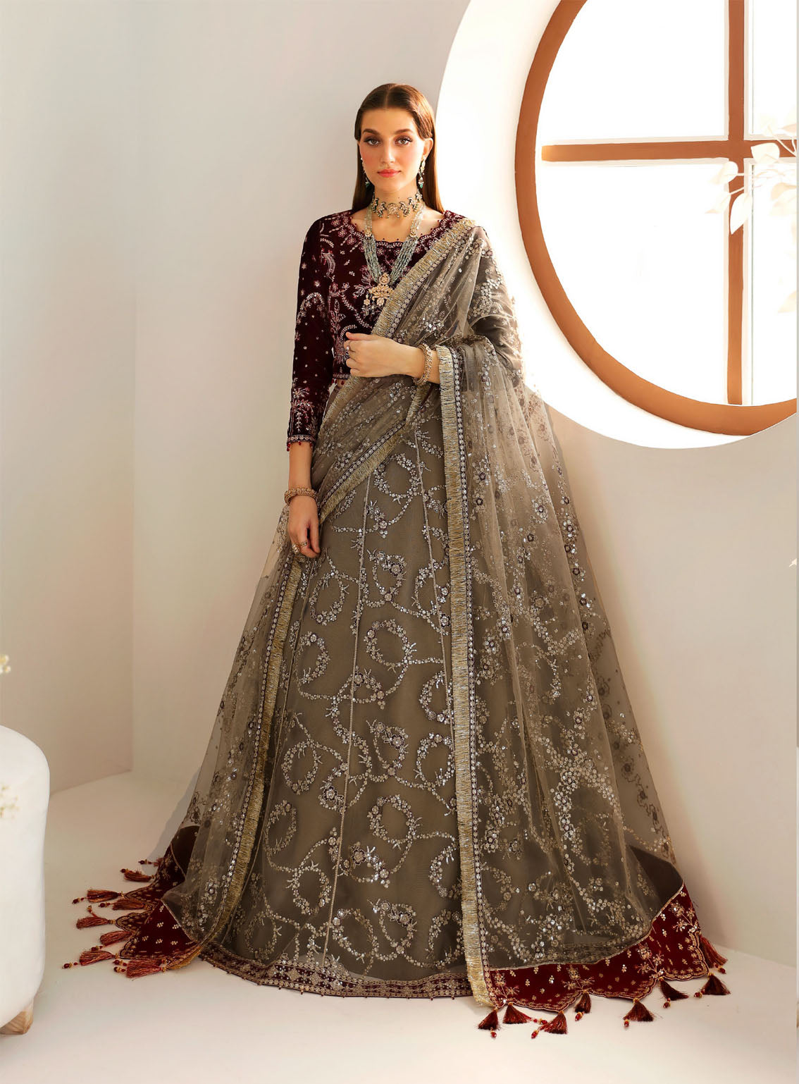 La Ruhe By Alizeh Embroidered Net Suits Unstitched 3 Piece - ALZ24LR 2175 ESME La Ruhe By Alizeh Embroidered Net Suits Unstitched 3 Piece - ALZ24LR 2175 ESME
