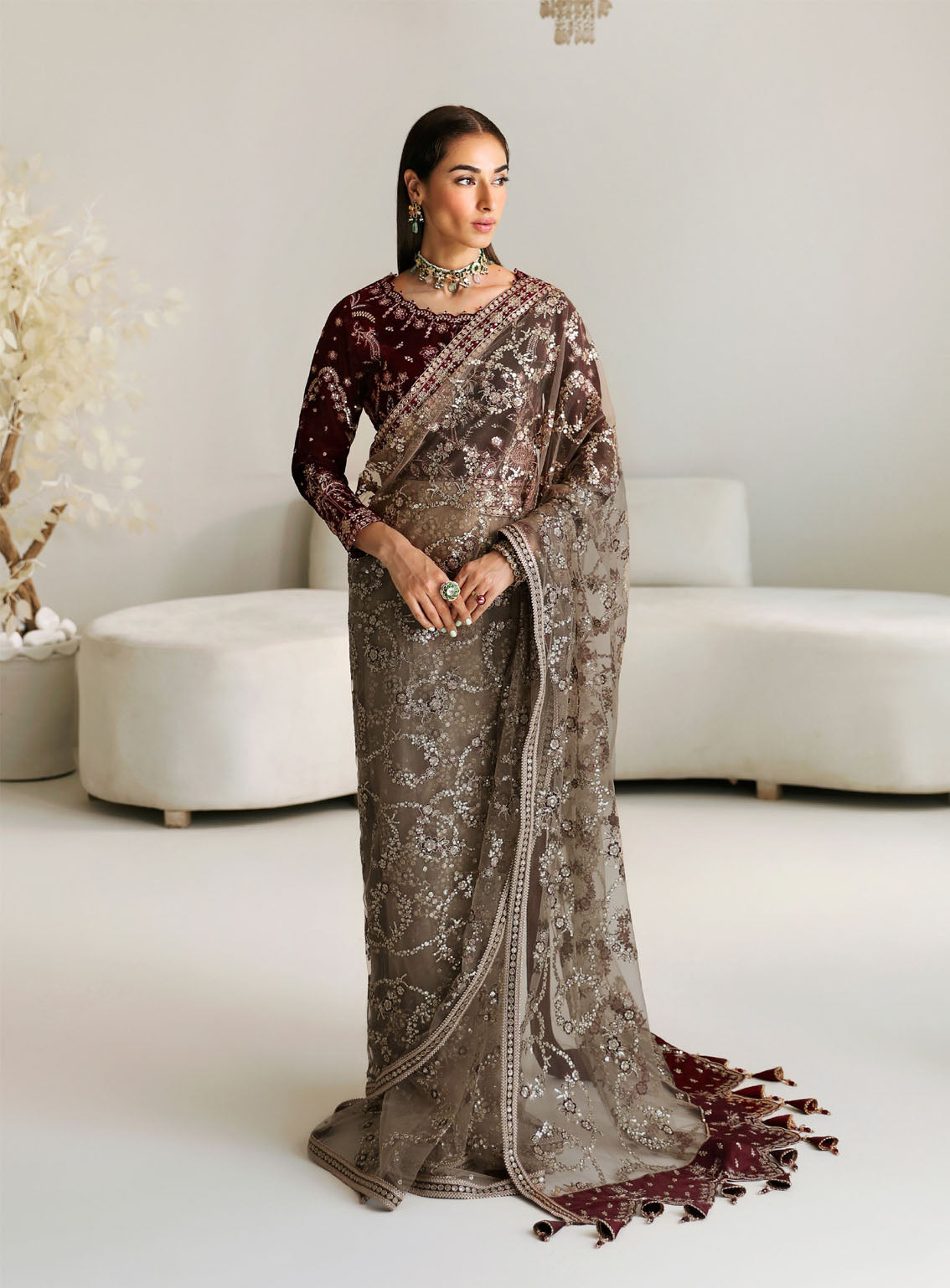 La Ruhe By Alizeh Embroidered Net Suits Unstitched 3 Piece - ALZ24LR 2175 ESME La Ruhe By Alizeh Embroidered Net Suits Unstitched 3 Piece - ALZ24LR 2175 ESME