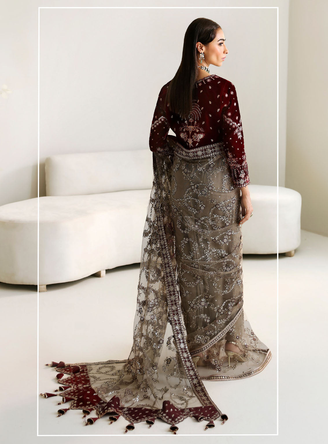 La Ruhe By Alizeh Embroidered Net Suits Unstitched 3 Piece - ALZ24LR 2175 ESME La Ruhe By Alizeh Embroidered Net Suits Unstitched 3 Piece - ALZ24LR 2175 ESME