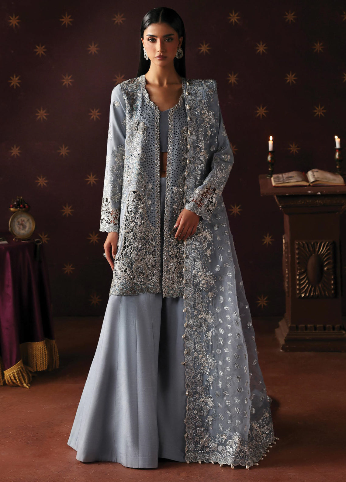 La Fuchsia By Afrozeh Embroidered Organza 3 Piece Unstitched Suit AF26LFF D-FWU-0071 MAGICIAN La Fuchsia By Afrozeh Embroidered Organza 3 Piece Unstitched Suit AF26LFF D-FWU-0071 MAGICIAN