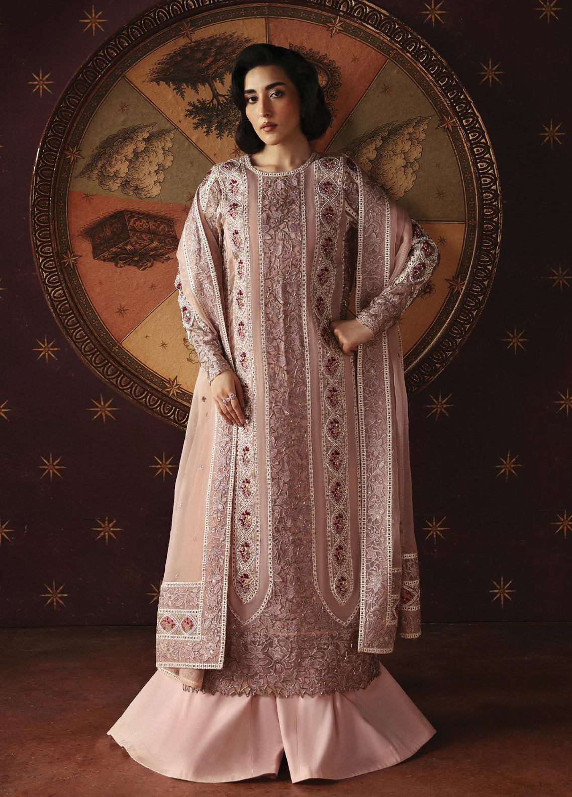 La Fuchsia By Afrozeh Embroidered Organza 3 Piece Unstitched Suit AF26LFF D-FWU-0072 HERMIT La Fuchsia By Afrozeh Embroidered Organza 3 Piece Unstitched Suit AF26LFF D-FWU-0072 HERMIT