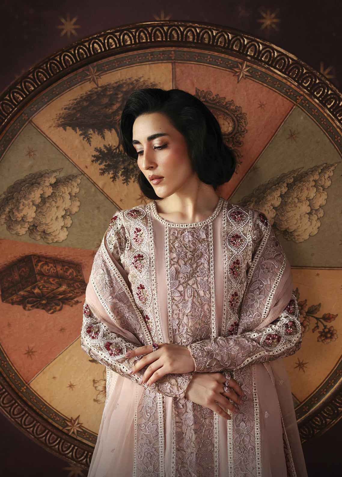 La Fuchsia By Afrozeh Embroidered Organza 3 Piece Unstitched Suit AF26LFF D-FWU-0072 HERMIT La Fuchsia By Afrozeh Embroidered Organza 3 Piece Unstitched Suit AF26LFF D-FWU-0072 HERMIT