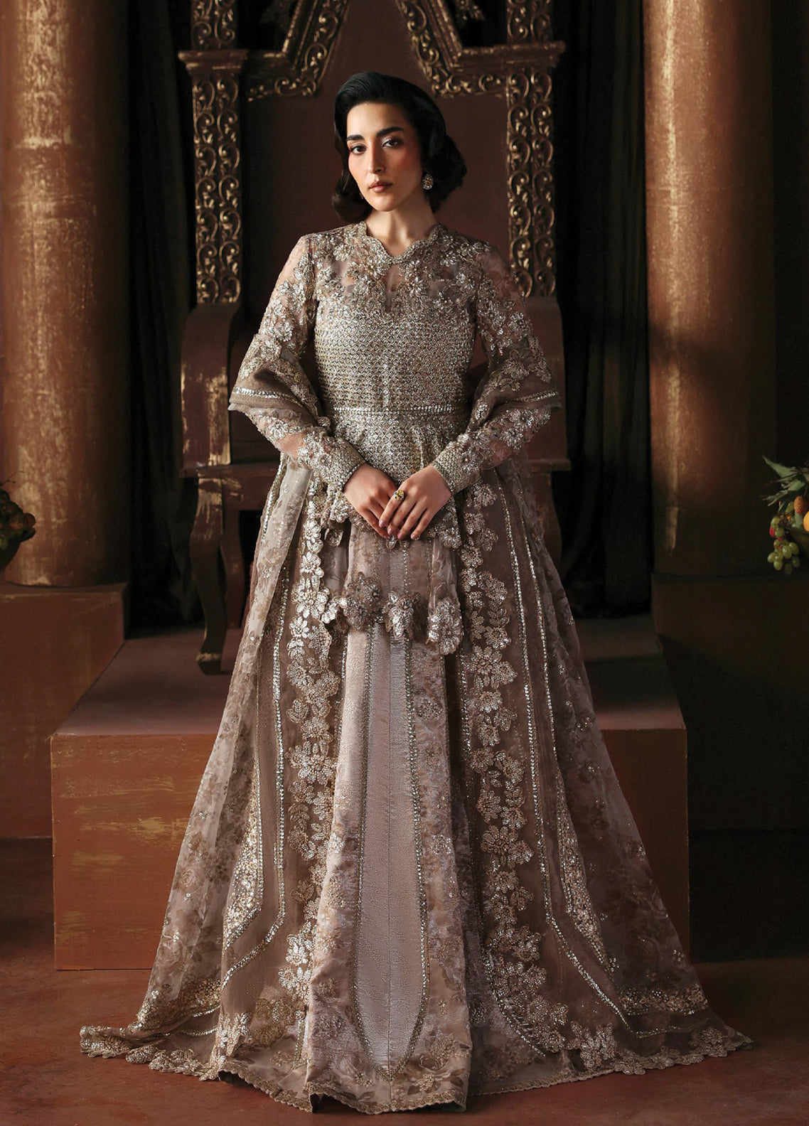 La Fuchsia By Afrozeh Embroidered Organza 3 Piece Unstitched Suit AF26LFF D-FWU-0075 PRIESTESS La Fuchsia By Afrozeh Embroidered Organza 3 Piece Unstitched Suit AF26LFF D-FWU-0075 PRIESTESS