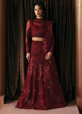 La Fuchsia By Afrozeh Embroidered Organza 3 Piece Unstitched Suit AF26LFF D-FWU-0078 LOVER