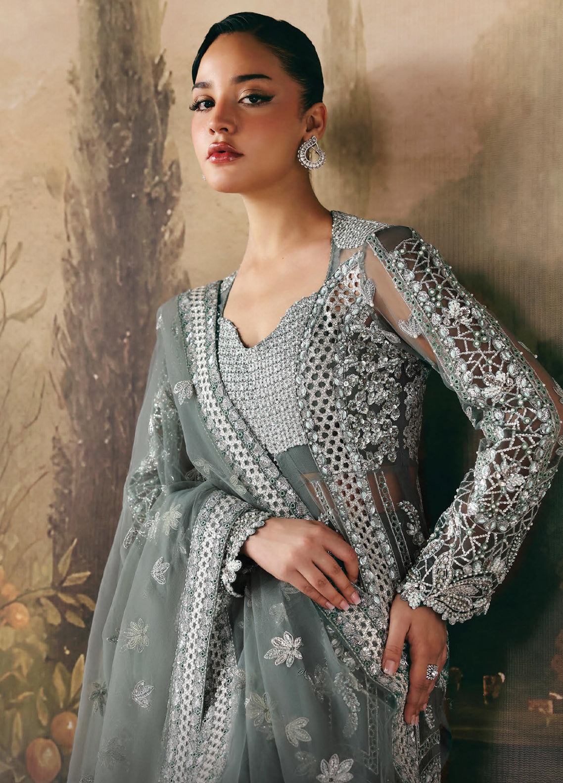 La Fuchsia By Afrozeh Embroidered Raw Silk 3 Piece Unstitched Suit AF26LFF D-FWU-0079 CRESCENT La Fuchsia By Afrozeh Embroidered Raw Silk 3 Piece Unstitched Suit AF26LFF D-FWU-0079 CRESCENT