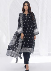 Lakhany Monochrome Printed Lawn Suits Unstitched 3 Piece Suit - LSM24MP LG-SK-0233