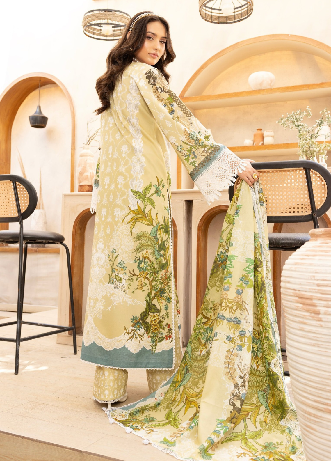Lara De Flora By Gulmina Embroidered Lawn 3 Piece Unstitched Suit GM26LDF D-02 CAMELIA Lara De Flora By Gulmina Embroidered Lawn 3 Piece Unstitched Suit GM26LDF D-02 CAMELIA