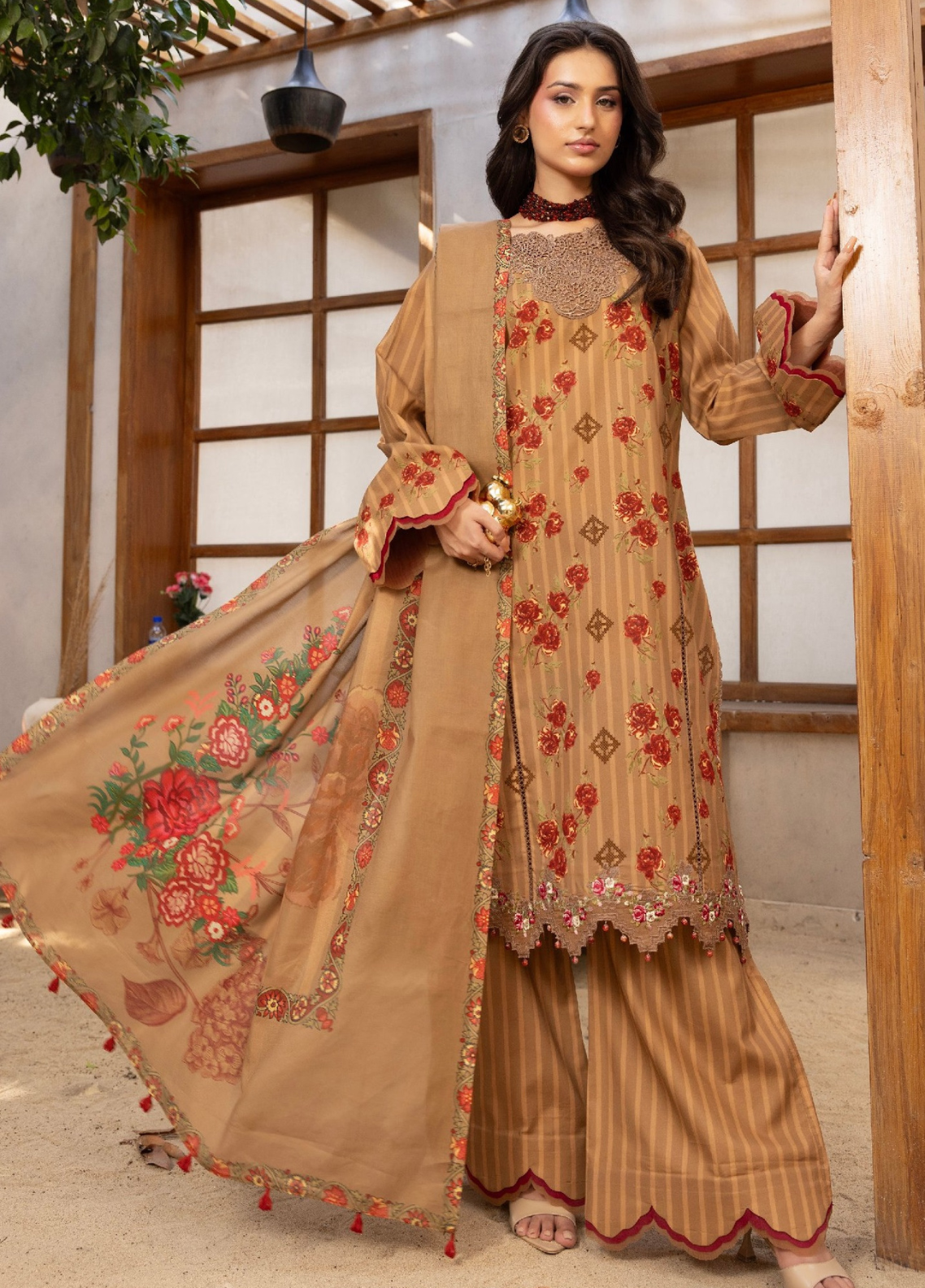 Lara De Flora By Gulmina Embroidered Lawn 3 Piece Unstitched Suit GM26LDF D-05 TERRA FLORA Lara De Flora By Gulmina Embroidered Lawn 3 Piece Unstitched Suit GM26LDF D-05 TERRA FLORA