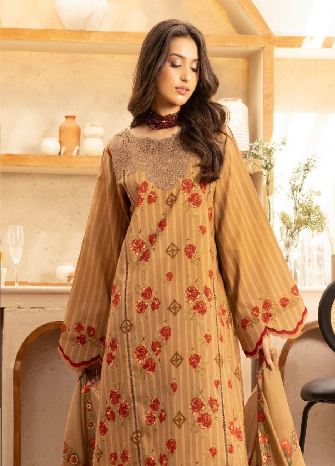 Lara De Flora By Gulmina Embroidered Lawn 3 Piece Unstitched Suit GM26LDF D-05 TERRA FLORA Lara De Flora By Gulmina Embroidered Lawn 3 Piece Unstitched Suit GM26LDF D-05 TERRA FLORA