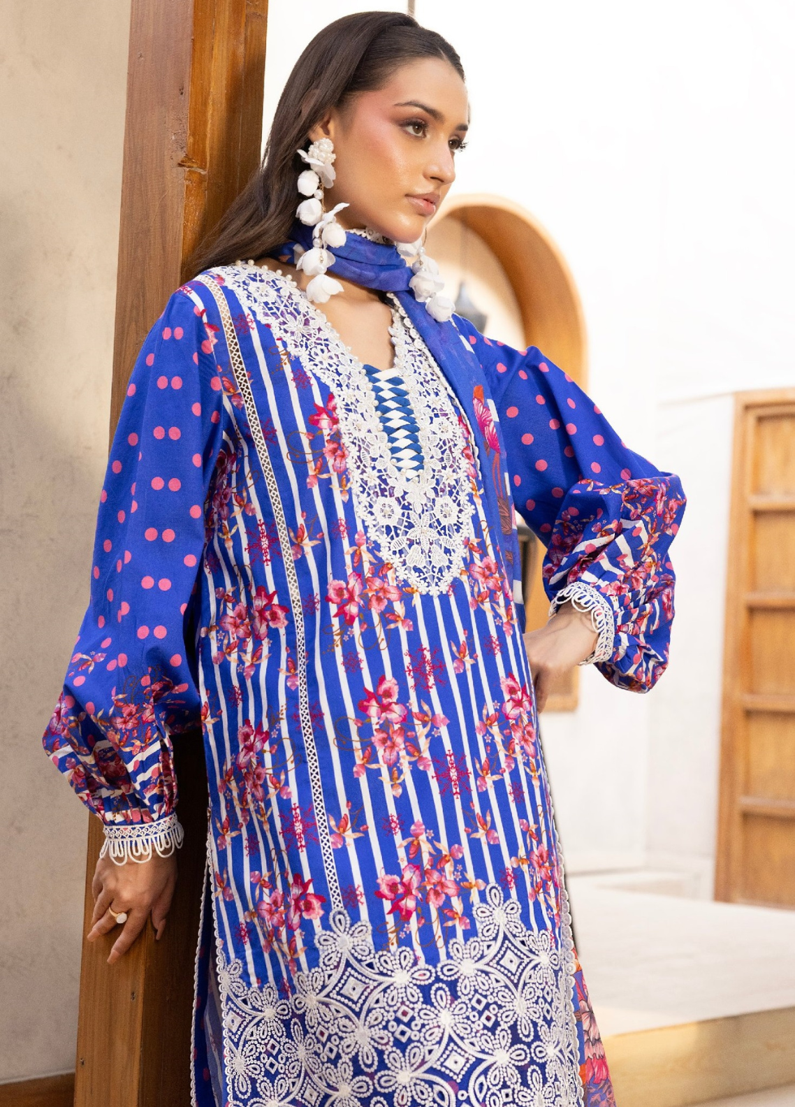 Lara De Flora By Gulmina Embroidered Lawn 3 Piece Unstitched Suit GM26LDF D-07 SAPHORA Lara De Flora By Gulmina Embroidered Lawn 3 Piece Unstitched Suit GM26LDF D-07 SAPHORA