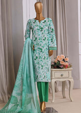 Laserkari Prints By HZ Textiles Embroidered Lawn 3 Piece Stitched Suit HZ26LPLE D-CPE-002
