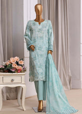 Laserkari Prints By HZ Textiles Embroidered Lawn 3 Piece Stitched Suit HZ26LPLE D-CPE-007