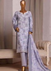 Laserkari Prints By HZ Textiles Embroidered Lawn 3 Piece Stitched Suit HZ26LPLE D-CPE-008