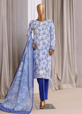 Laserkari Prints By HZ Textiles Embroidered Lawn 3 Piece Stitched Suit HZ26LPLE D-CPE-009