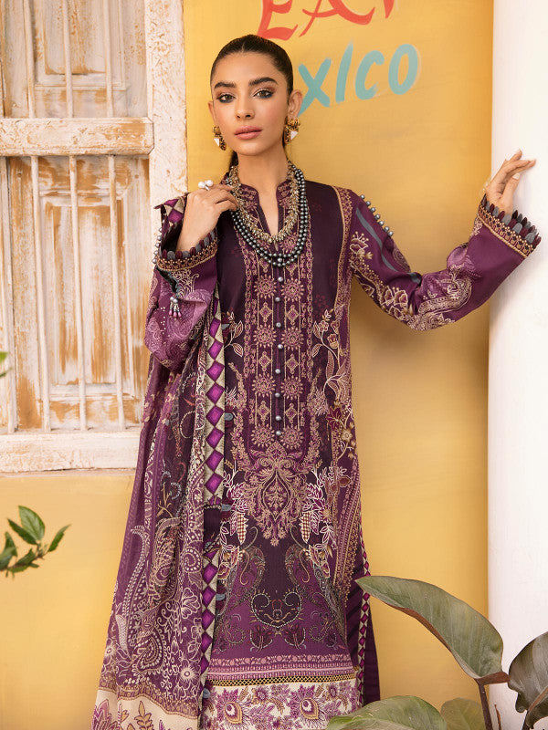 Gulaal Embroidered Lawn Unstitched 3 Piece Suit - 01 Gulaal Embroidered Lawn Unstitched 3 Piece Suit - 01