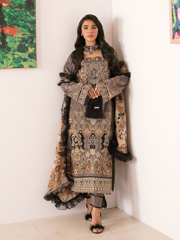 Gulaal Embroidered Lawn Unstitched 3 Piece Suit - 07 Gulaal Embroidered Lawn Unstitched 3 Piece Suit - 07