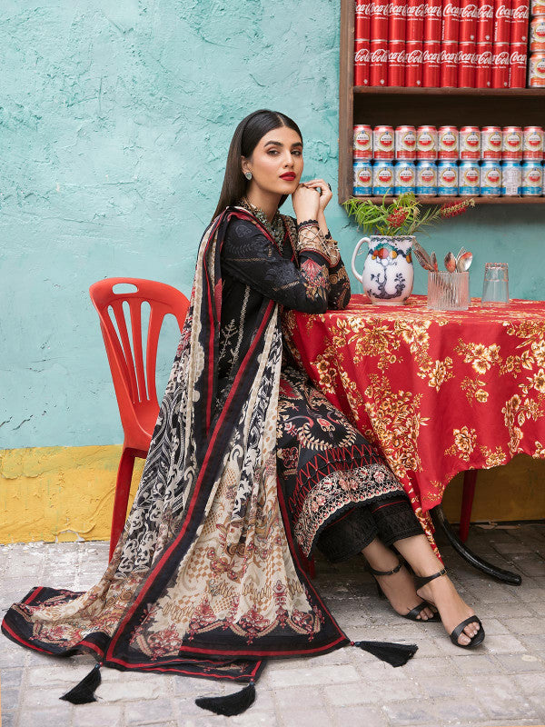 Gulaal Embroidered Lawn Unstitched 3 Piece Suit - 08 Gulaal Embroidered Lawn Unstitched 3 Piece Suit - 08