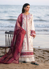Layana Xenia Luxury Embroidered Lawn 3 Piece Unstitched Suit XE26LS D-01 RASA