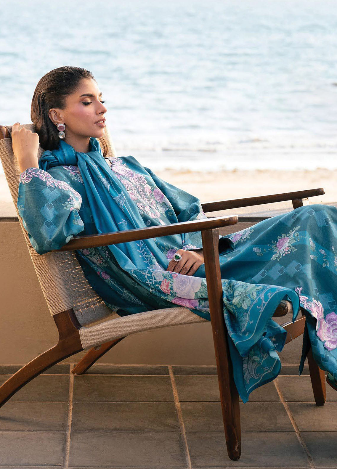 Layana Xenia Luxury Embroidered Lawn 3 Piece Unstitched Suit XE26LS D-09 CYRUS Layana Xenia Luxury Embroidered Lawn 3 Piece Unstitched Suit XE26LS D-09 CYRUS