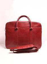 Rue De Rivoli Shoulder Leather Bag By Gilani Maroon & Brown - GIL24LPB 02