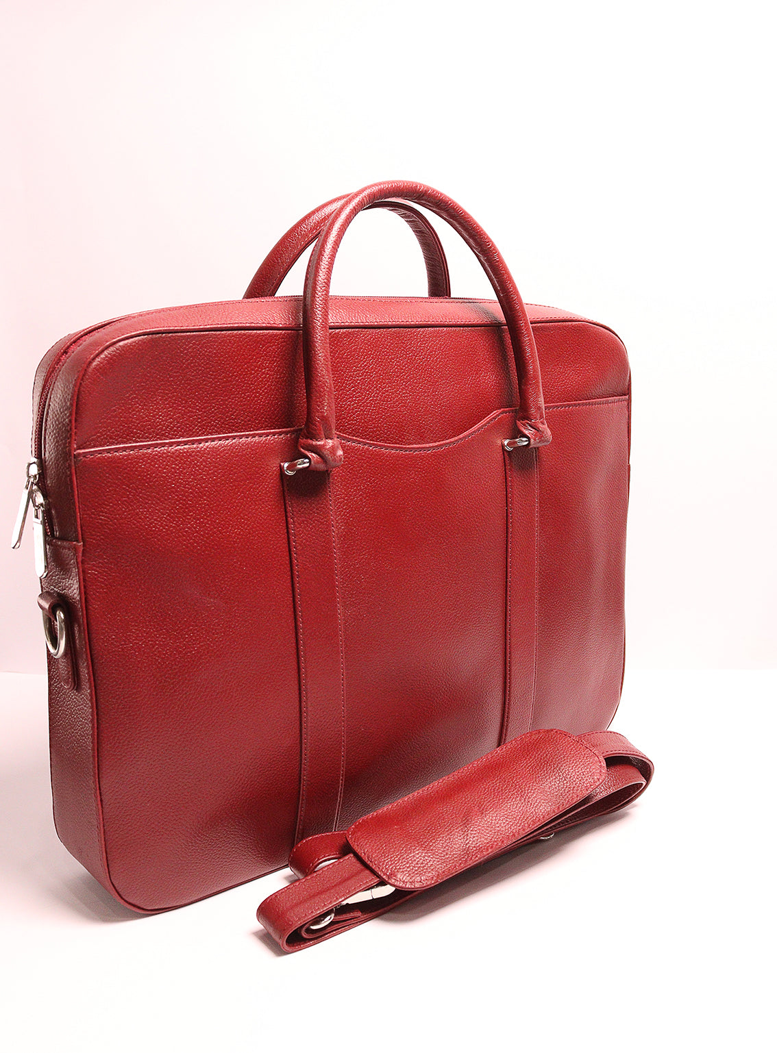 Rue De Rivoli Shoulder Leather Bag By Gilani Maroon & Brown - GIL24LPB 02 Rue De Rivoli Shoulder Leather Bag By Gilani Maroon & Brown - GIL24LPB 02