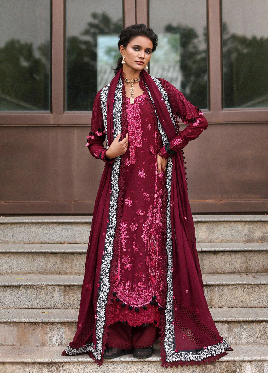 Lilas By Republic Womenswear Luxury Embroidered Lawn 3 Piece Unstitched Suit RW26LSL D-1A AZARI Lilas By Republic Womenswear Luxury Embroidered Lawn 3 Piece Unstitched Suit RW26LSL D-1A AZARI