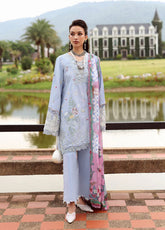 Lilas By Republic Womenswear Luxury Embroidered Lawn 3 Piece Unstitched Suit RW26LSL D-4B ELOWEN