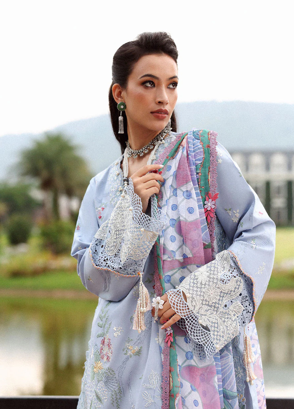 Lilas By Republic Womenswear Luxury Embroidered Lawn 3 Piece Unstitched Suit RW26LSL D-4B ELOWEN Lilas By Republic Womenswear Luxury Embroidered Lawn 3 Piece Unstitched Suit RW26LSL D-4B ELOWEN