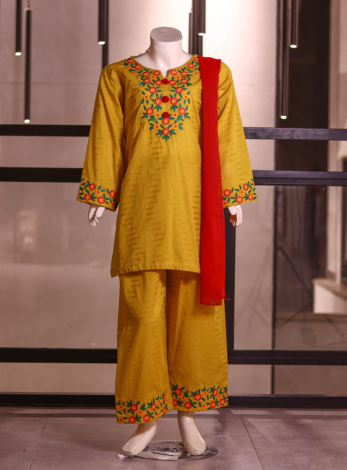 Little Berries Embroidered Cotton Suits Stitched 2 Piece - LB25G LB028 Little Berries Embroidered Cotton Suits Stitched 2 Piece - LB25G LB028