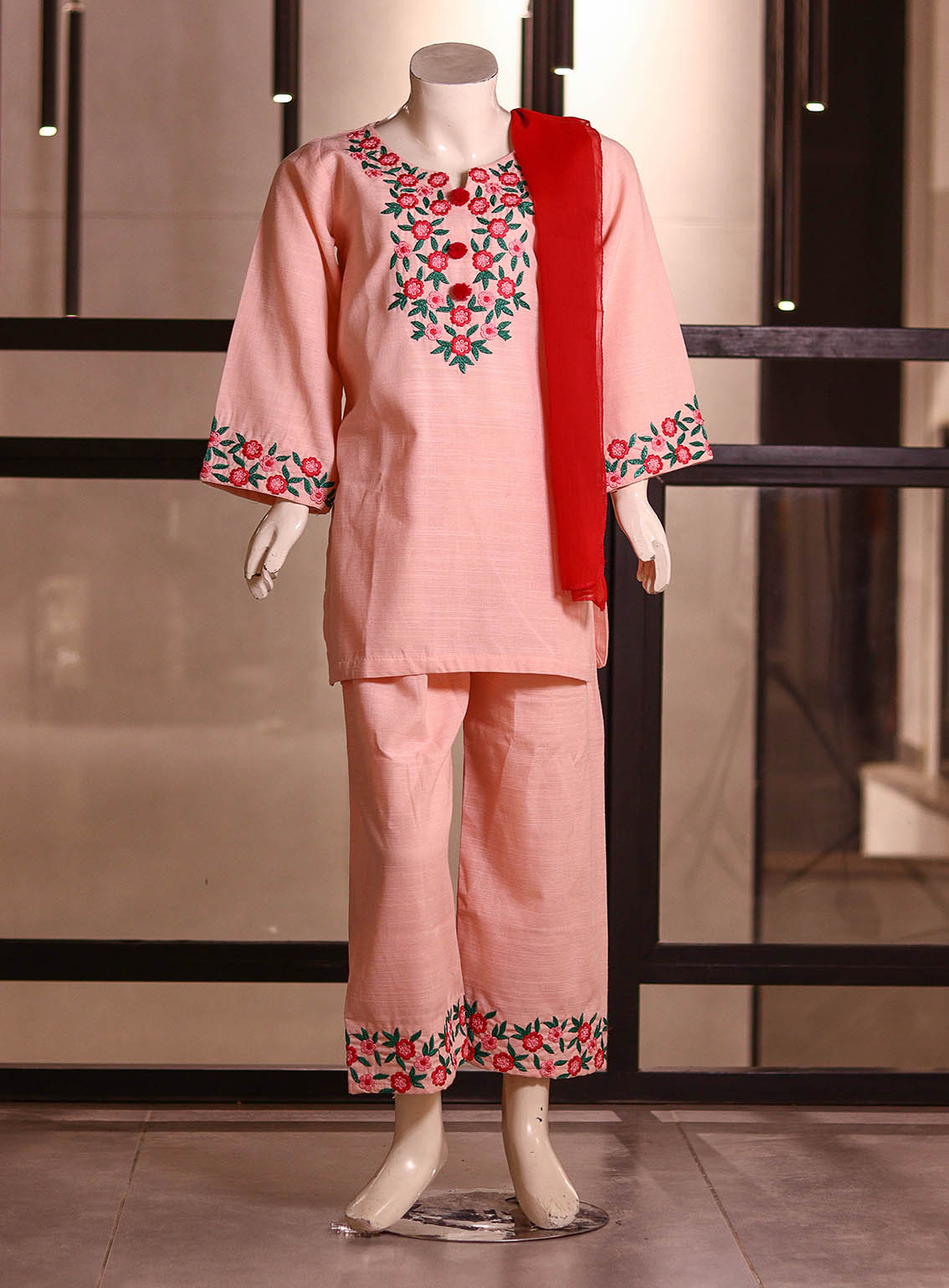 Little Berries Embroidered Khaddar Suits Stitched 2 Piece - LB25G LB029 Little Berries Embroidered Khaddar Suits Stitched 2 Piece - LB25G LB029