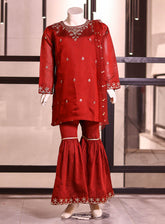 Little Berries Embroidered Khadi Net Suits Stitched 2 Piece - LB25G LB031