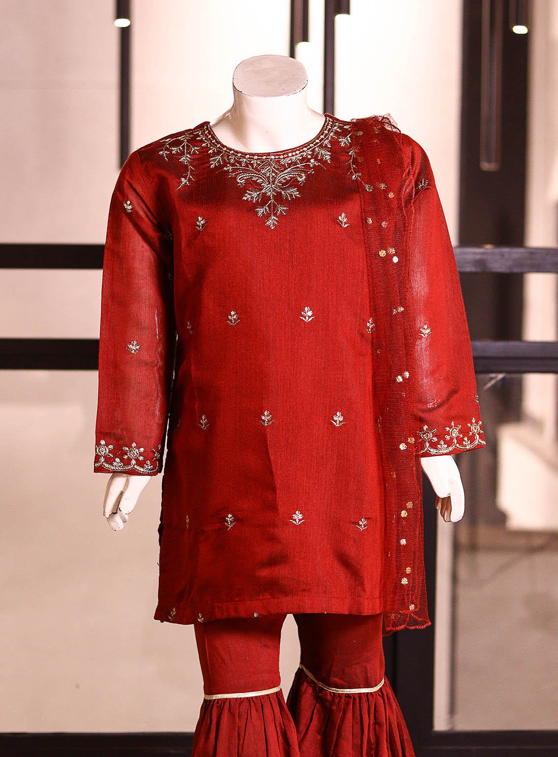 Little Berries Embroidered Khadi Net Suits Stitched 2 Piece - LB25G LB031 Little Berries Embroidered Khadi Net Suits Stitched 2 Piece - LB25G LB031