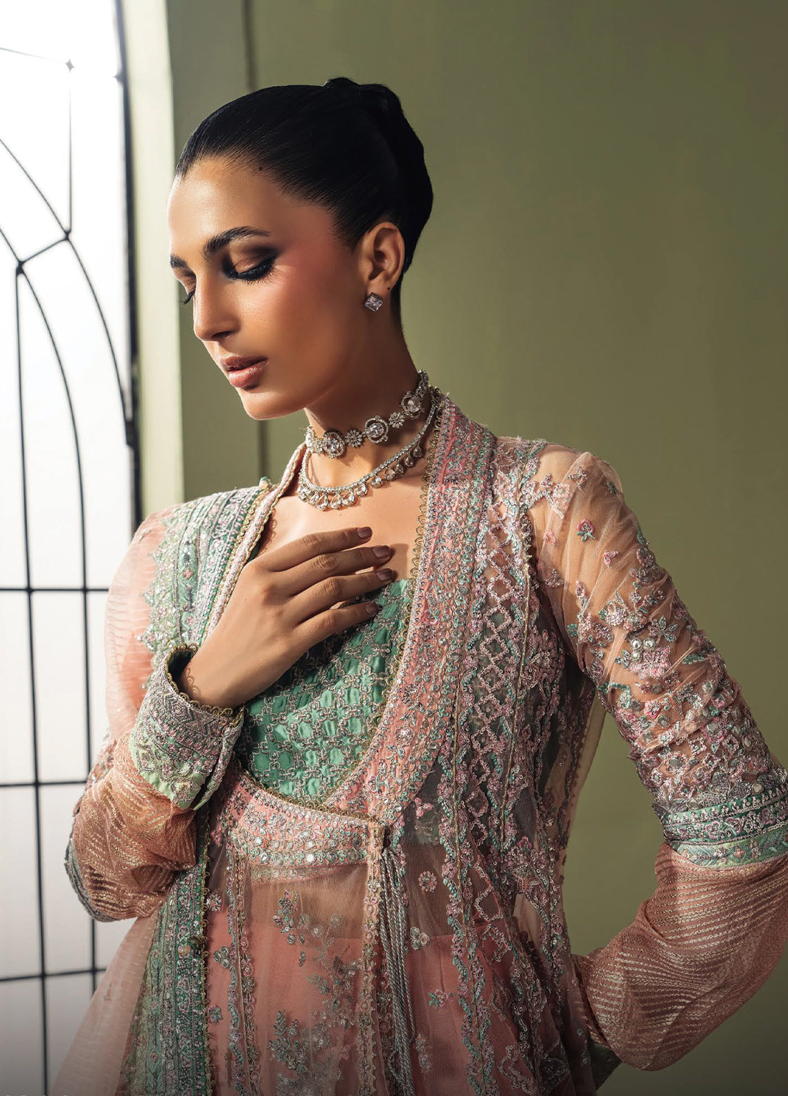 Luminara By Ayzel Formals Embroidered Organza 3 Piece Unstitched Suit AZL26LWF D-AYZ-171 LUNAL Luminara By Ayzel Formals Embroidered Organza 3 Piece Unstitched Suit AZL26LWF D-AYZ-171 LUNAL