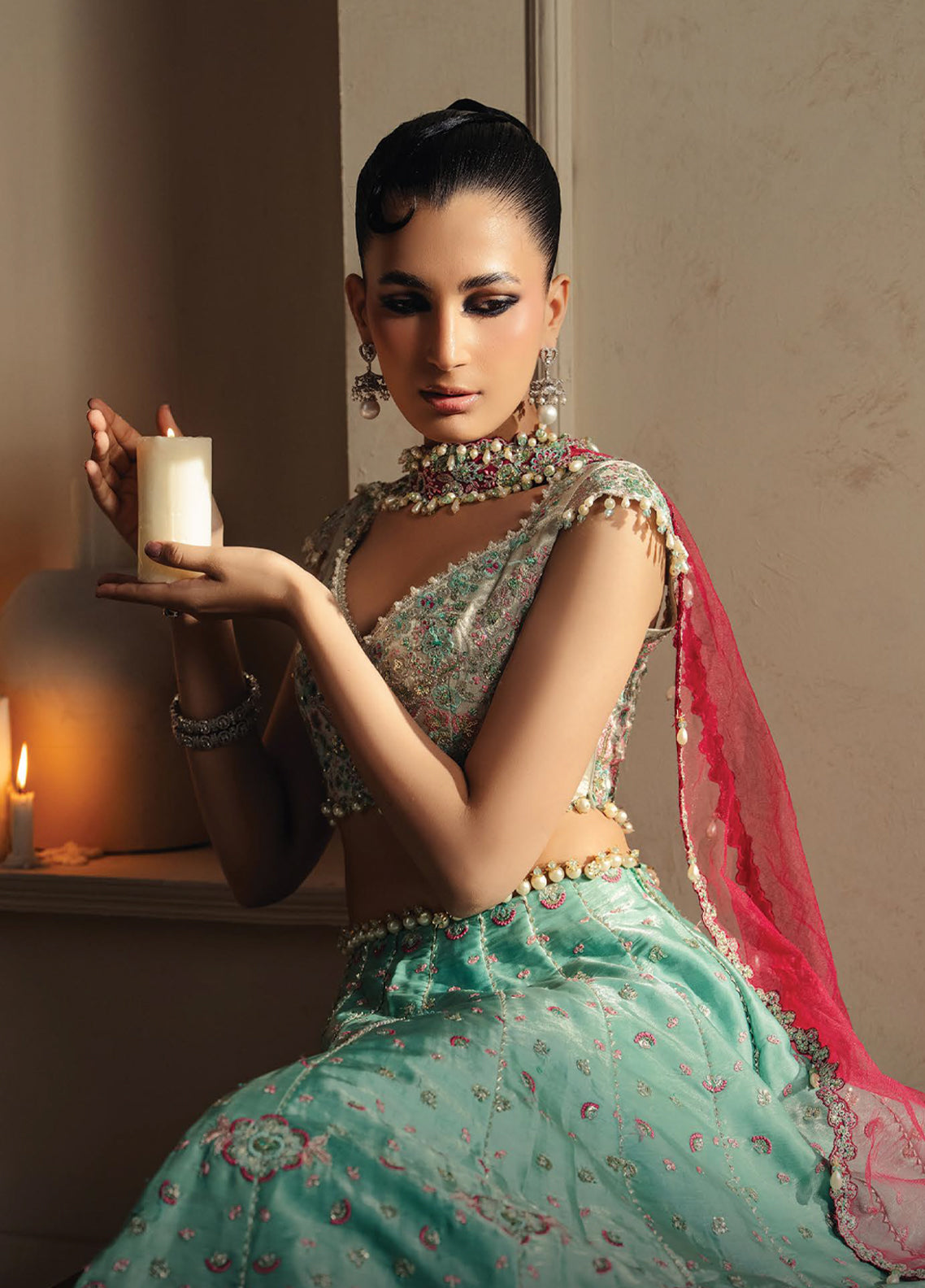 Luminara By Ayzel Formals Embroidered Organza 3 Piece Unstitched Suit AZL26LWF D-AYZ-176 AYAL Luminara By Ayzel Formals Embroidered Organza 3 Piece Unstitched Suit AZL26LWF D-AYZ-176 AYAL
