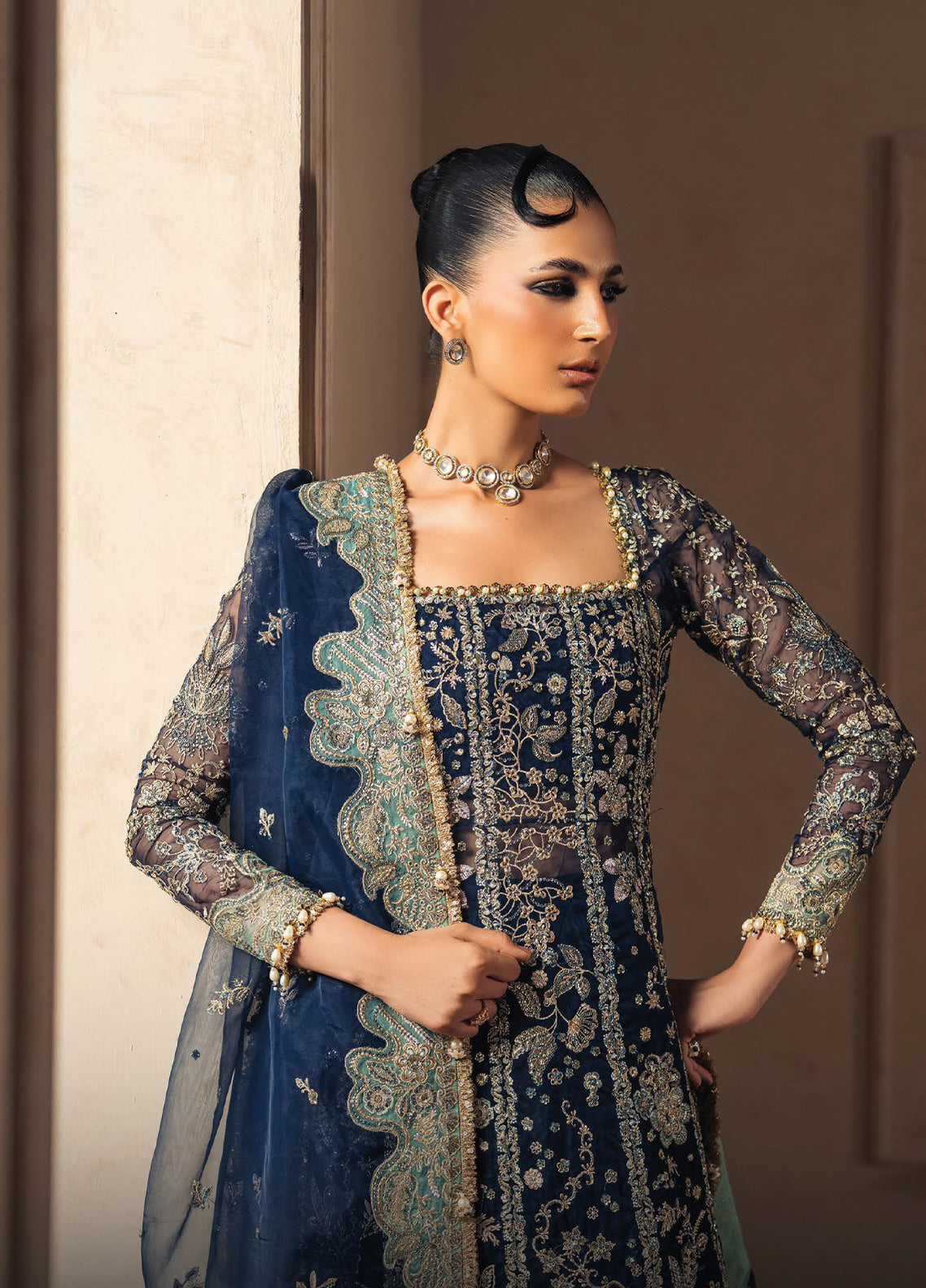 Luminara By Ayzel Formals Embroidered Organza 3 Piece Unstitched Suit AZL26LWF D-AYZ-177 AIRAS Luminara By Ayzel Formals Embroidered Organza 3 Piece Unstitched Suit AZL26LWF D-AYZ-177 AIRAS
