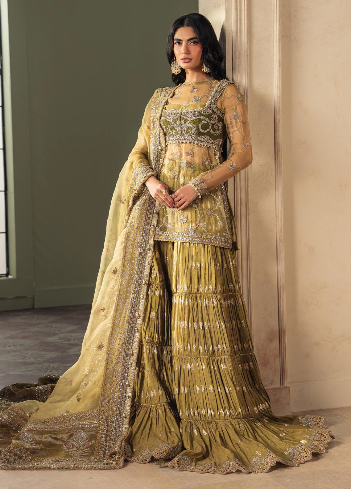 Luminara By Ayzel Formals Embroidered Organza 3 Piece Unstitched Suit AZL26LWF D-AYZ-179 IRIL Luminara By Ayzel Formals Embroidered Organza 3 Piece Unstitched Suit AZL26LWF D-AYZ-179 IRIL