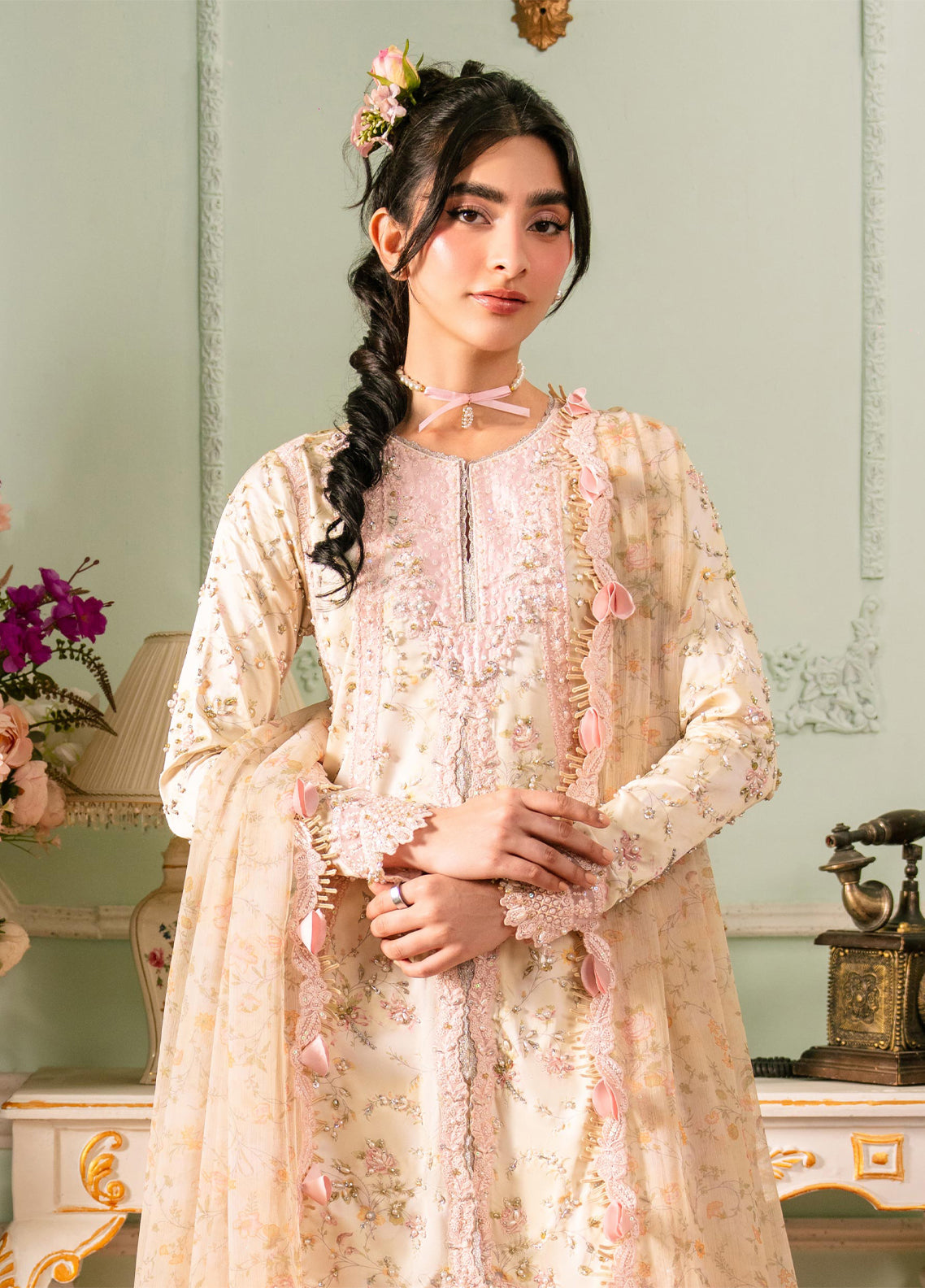 Luxe By Qalamkar Embroidered Silk 3 Piece Unstitched Suit QLM26QLS D-QSL-03 SOLENE Luxe By Qalamkar Embroidered Silk 3 Piece Unstitched Suit QLM26QLS D-QSL-03 SOLENE