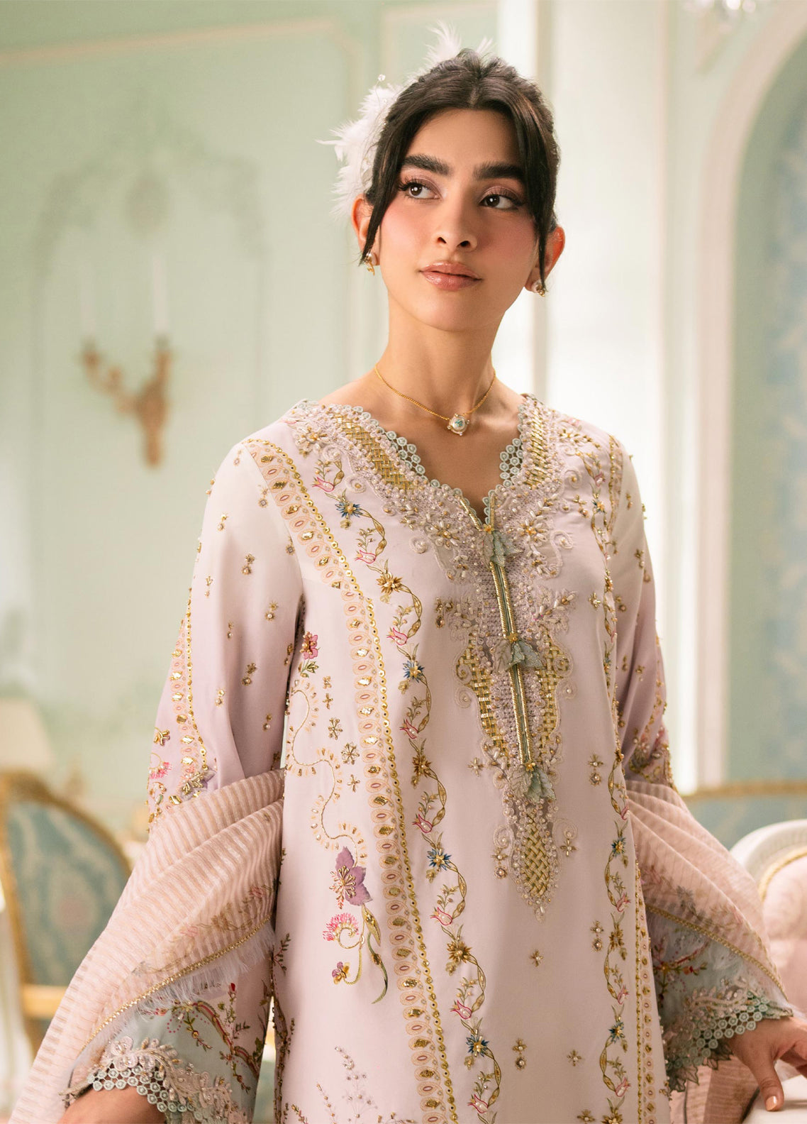 Luxe By Qalamkar Embroidered Silk 3 Piece Unstitched Suit QLM26QLS D-QSL-07 NOA Luxe By Qalamkar Embroidered Silk 3 Piece Unstitched Suit QLM26QLS D-QSL-07 NOA