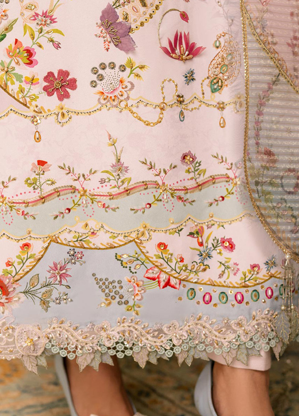 Luxe By Qalamkar Embroidered Silk 3 Piece Unstitched Suit QLM26QLS D-QSL-07 NOA Luxe By Qalamkar Embroidered Silk 3 Piece Unstitched Suit QLM26QLS D-QSL-07 NOA