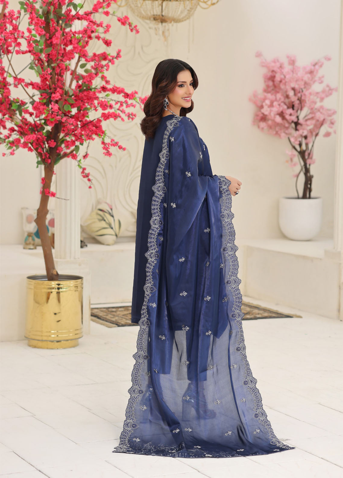 Luxe By Schick Embroidered Sheesha Silk 3 Piece Unstitched Suit SDH26LESSV6 D-04 Luxe By Schick Embroidered Sheesha Silk 3 Piece Unstitched Suit SDH26LESSV6 D-04