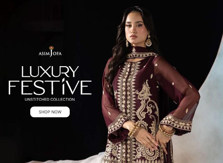 Asim Jofa Luxury Embroidered Lawn Unstitched Collection 2025 Royal Fashion
