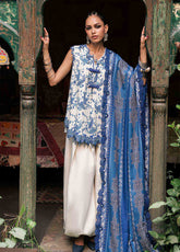 M.Prints Sounds By Maria B Embroidered Linen 3 Piece Unstitched Suit MB26MPS D-MPT-3108-A