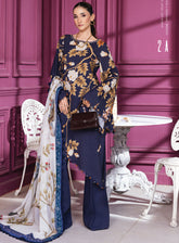 M Basic By Maria B Printed Linen Suits Unstitched 3 Piece - MB25WU MB-CUS25-1102A